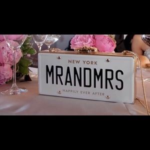 Kate spade Wedding belles MR & MRS License clutch